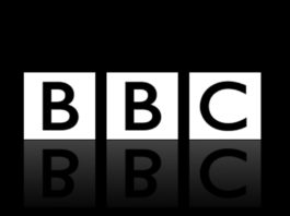 BBC, Logo, Spiegeleffekt; © BBC