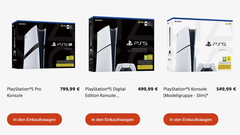 Sony Playstation Hardware Preise